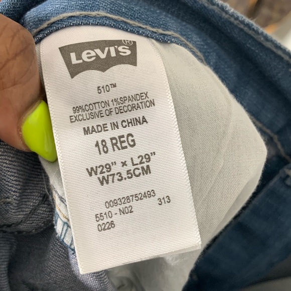 510 Skinny Fit Jeans Boys Youth - Picture 5 of 8